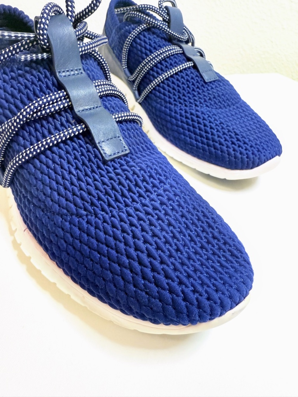 Cole Haan ZerøGrand Blue Knit Sneakers Lightweight Comfort Walking Shoes 6.5 - Picture 5 of 16